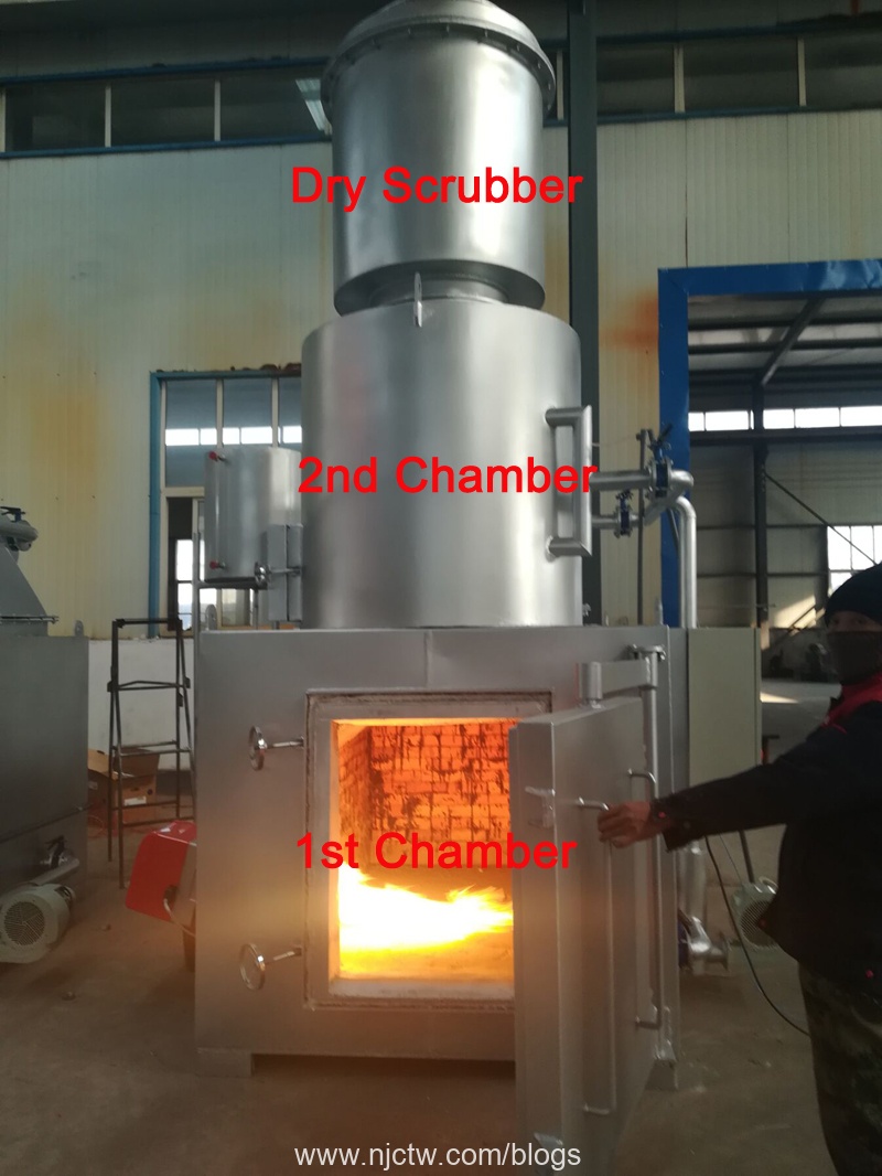 hiclover incinerator 100-150kgs per hr