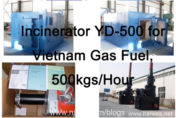 Incinerator YD-500 for Vietnam