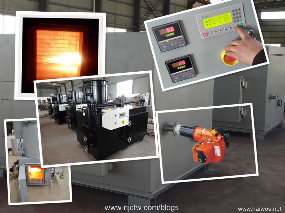 30kgs rate 60kgs feed oil and gas burner small waste incinerator