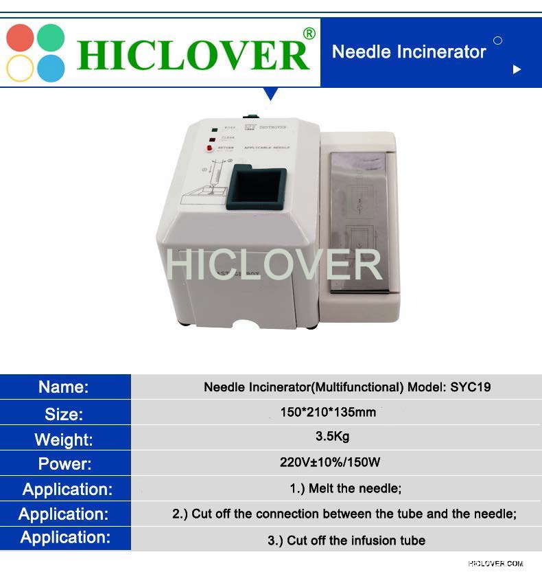 Needle Incinerator(Needle & Syringe Destroyers) and Micro Incinerator for COVID 19 waste