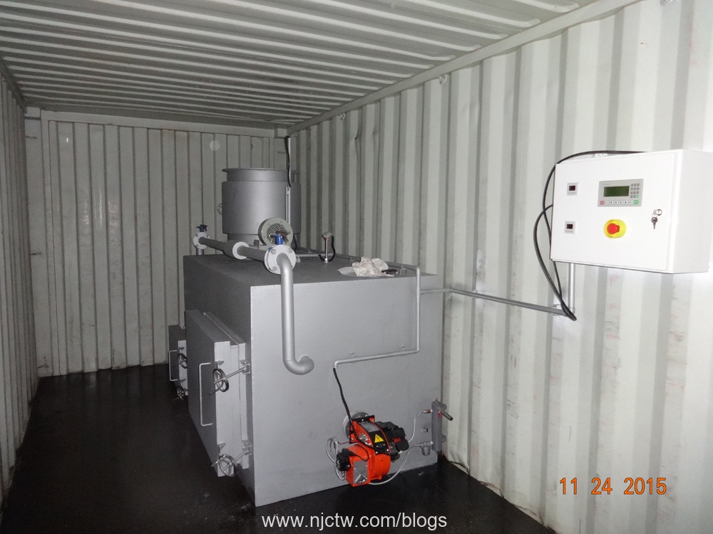 Pyrolytic Double Chamber Incinerator Small Size：Burning Rate：30-45 kg/hr；Maximum Load Capacity：400 kg