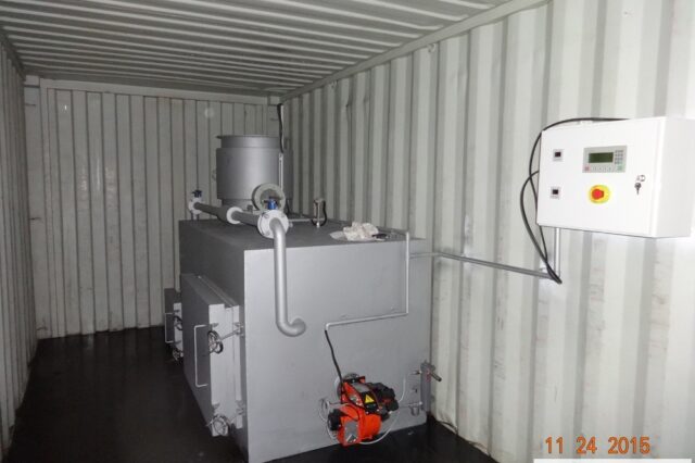 Pyrolytic Twin Chamber Incinerator Small Size ： Burning Rate ： 30-45 kg/hr ； Optimum Tons Ability ： 400 kg