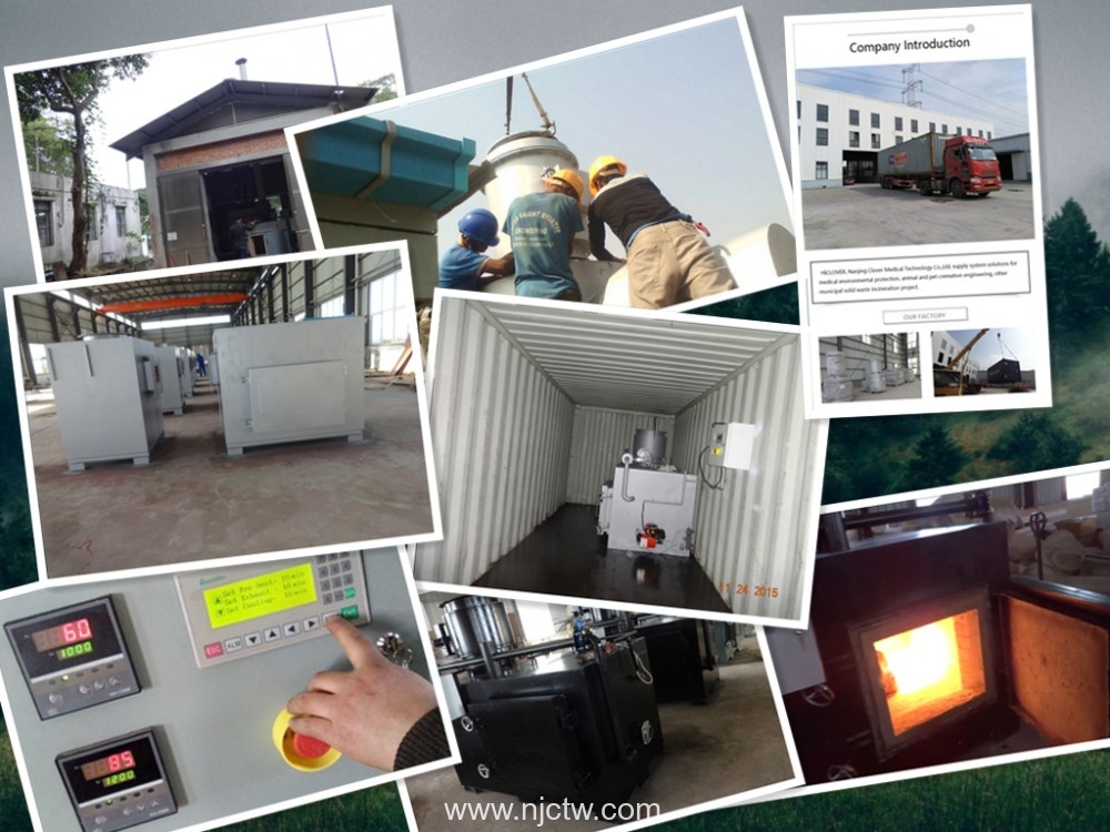 Medical Waste Burner for Coronavirus Condition COVID-19