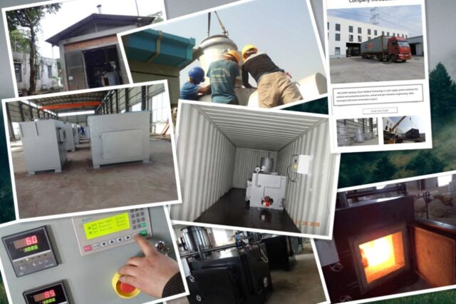 Medical Waste Burner for Coronavirus Condition COVID-19