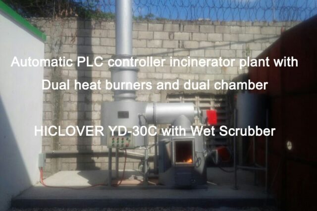 Automatic PLC controller burner plant with Dual warmth heaters and also twin chamber HICLOVER YD-30C with Damp Scrubber